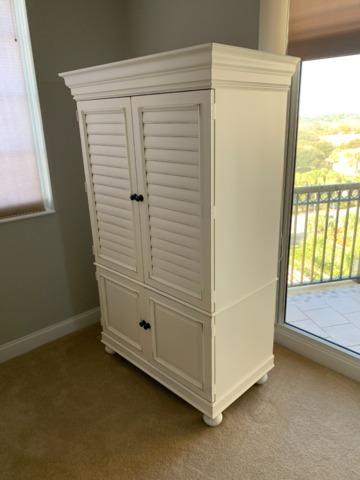 We removed this large cabinet from the space!