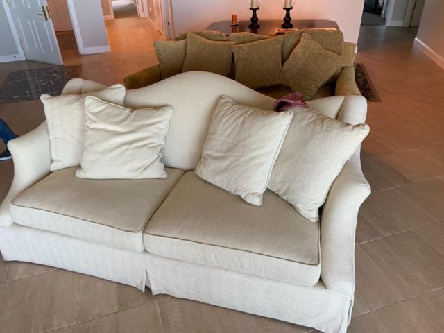 Both of these couches were no longer being used by our Palm Coast client and were donated.
