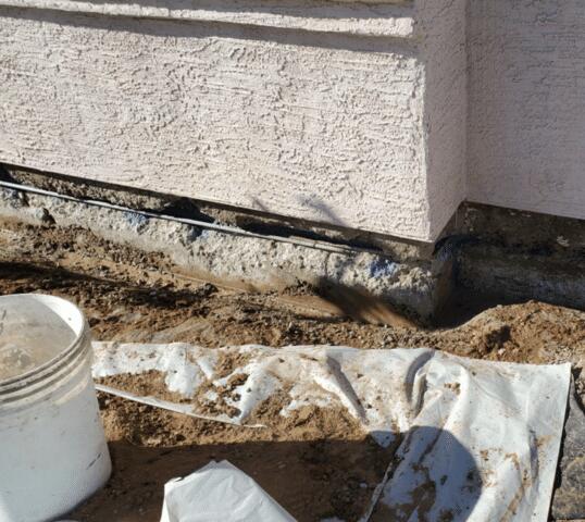 Removing Damaged Concrete in Stem Wall