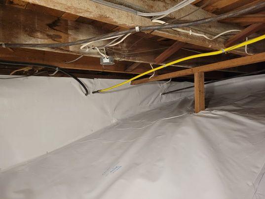 Insulation is installed (not shown)
