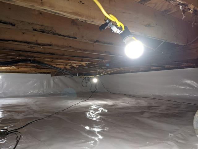 After Cleaning and Encapsulating Viola, DE Crawl Space