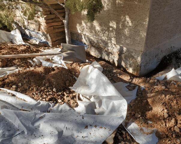 Stem Wall Repair Process: Digging & Exposing