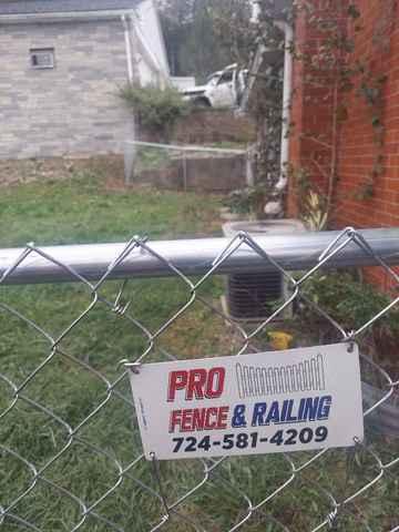 4' Galvanized Chain Link Fence and (1) 4' gate