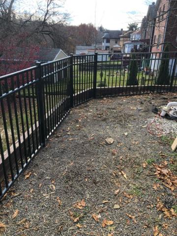 4' Black Classic Aluminum Fence,  3 Rail, Flush Bottom, Commercial Grade