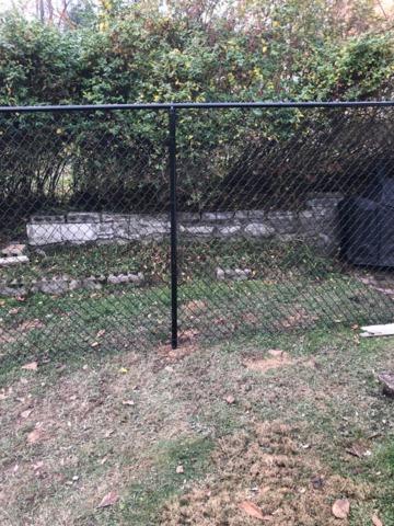 6' Black Chain Link Fence (2) 4' gates