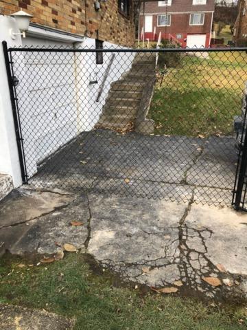 6' Black Chain Link Fence (2) 4' gates