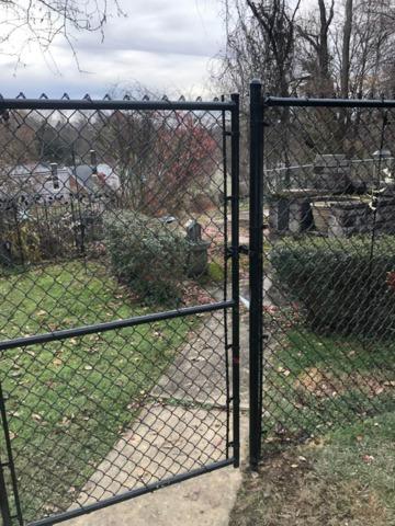 6' Black Chain Link Fence (2) 4' gates