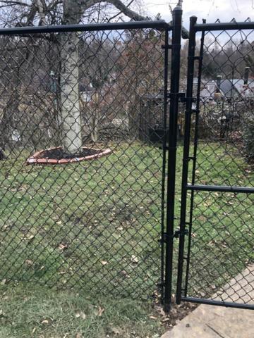 6' Black Chain Link Fence (2) 4' gates