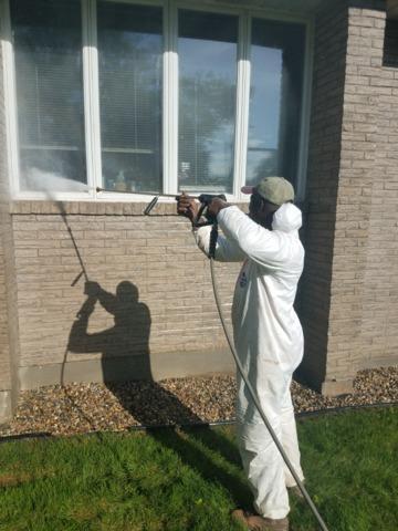 Power Washing the Windows