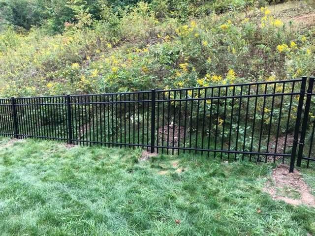 4' Black Classic Aluminum Fence Commercial Grade, 3 Rail, Picket Through Bottom Rail (2) 4' gates backside