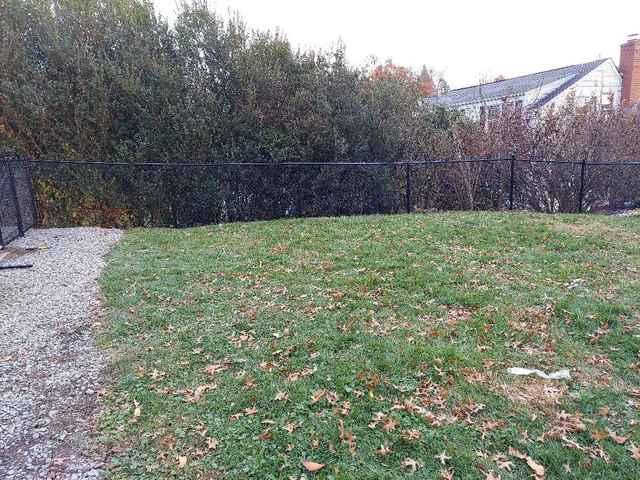 4' Black Chain Link Fence (1) 8' double gate / (1) 4' man gate