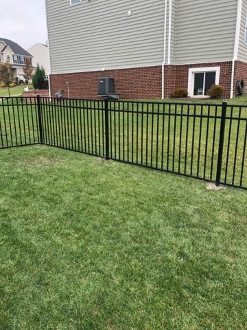 4' Black Classic Aluminum Fence 3 Rail, Commercial Grade, Flush Bottom (2) 4' gates Installation