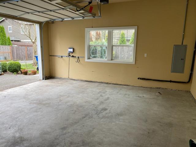 After items were removed from garage.