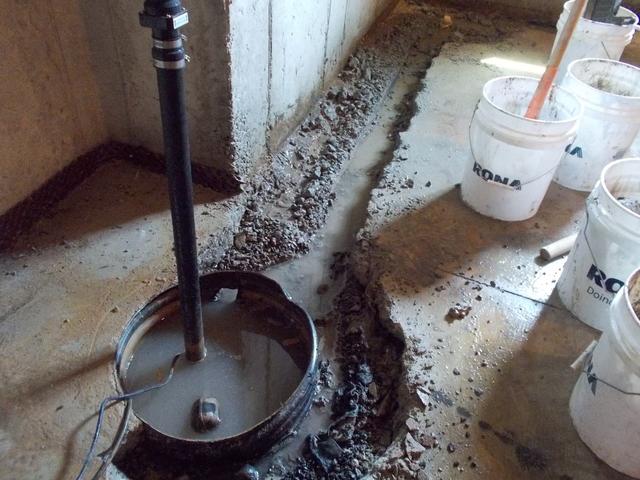 <p>Sump transformation with WaterGuard and CleanSpace Wall System.</p>