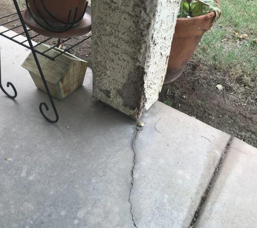 Exterior Slab Crack