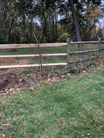 Natural Pressure Treated Pine 3 Rail Split Rail/ 4' Black Chain Link