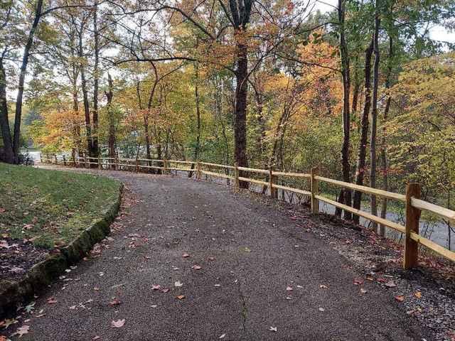 3' Natural Pressure Treated Pine 2 Rail Split Rail