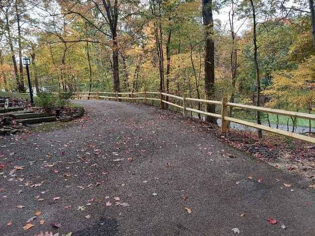 3' Natural Pressure Treated Pine 2 Rail Split Rail