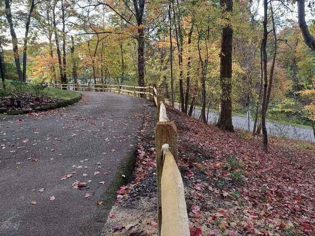 3' Natural Pressure Treated Pine 2 Rail Split Rail