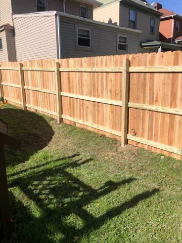 6' Natural Wooden Privacy Fence Pressure Treated Pine Installation