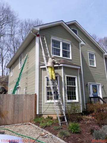 Power Washing in Progress