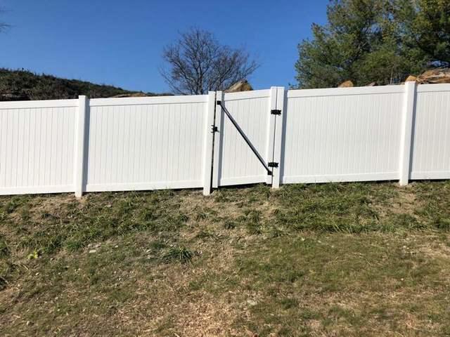 6' White Vinyl Acadia Privacy Backyard (2) 4' gates Installation