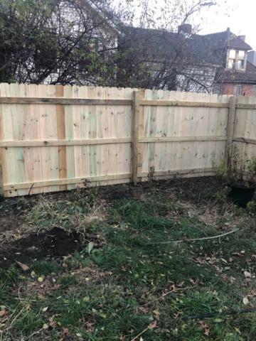 6' Natural Wood Privacy Fence Installation