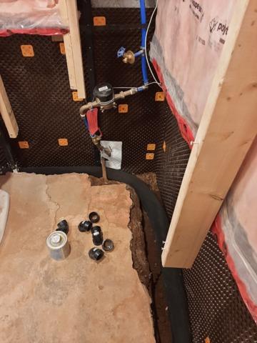 Trench opened