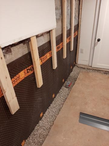 Gravel is added
