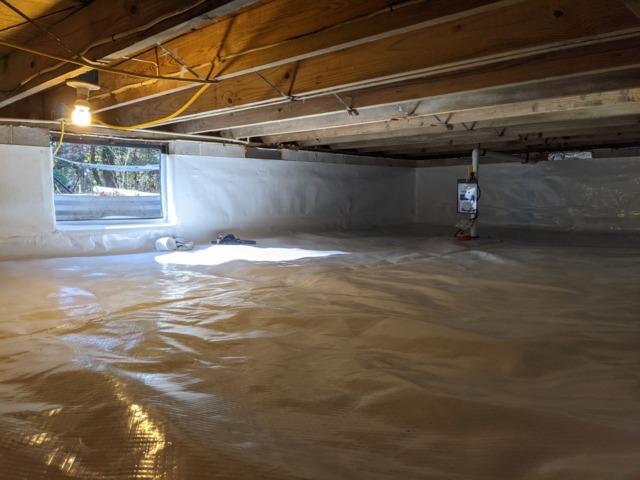 After Removing Insulation in Greenwood, DE Crawl Space