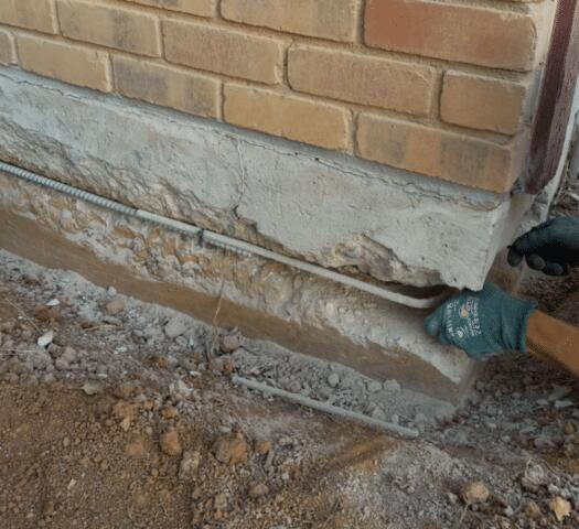 Stem Wall Repair Process: Rebar Replacement