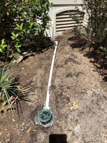 Discharge Line for the Sump Pump