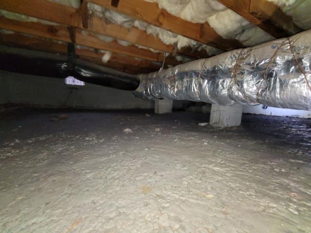 Exposed Crawl Space