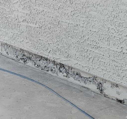 Symptoms of Stem Wall Failure: Spalling Concrete