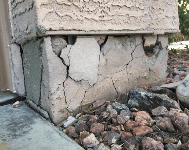 Stem Wall Failure Signs: Spalling Concrete in Goodyear, AZ