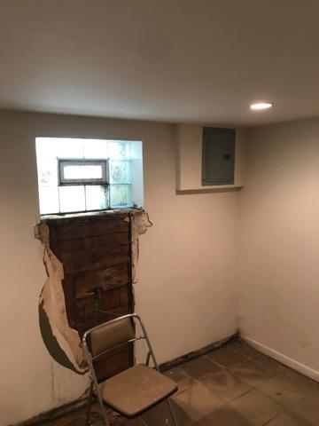 Water damaged wall