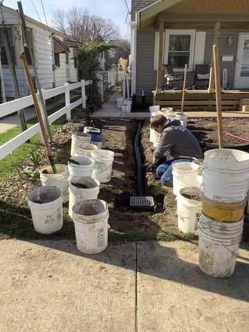 Underground Downspout