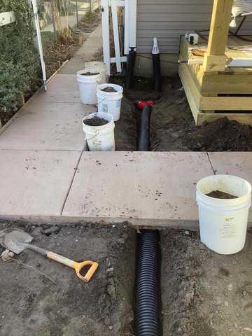 Underground Downspout