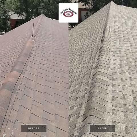 We replaced our Client's roof with GAF Timberline HD Laminated Shingles, Weathered Wood in color.