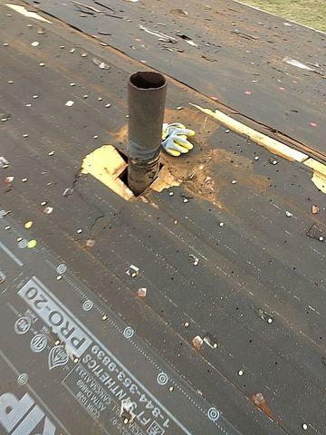 When we remove the old roof, we also check the integrity of the decking. If decking is weak or damaged, we replace it.