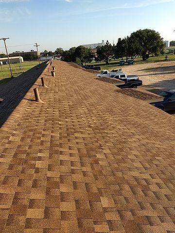 This photo is showing the roof after completion.