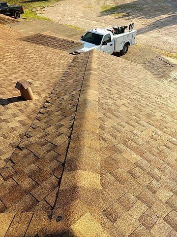 This photo is showing the roof after completion.