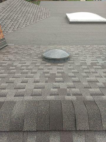 We replaced our Client's roof with IR GAF Timberline Armorshield II Shingles. We also used Mule-Hide SA Nail Base and Mule-Hide SA App Cap Sheet for the low slope/flat areas on the roof.