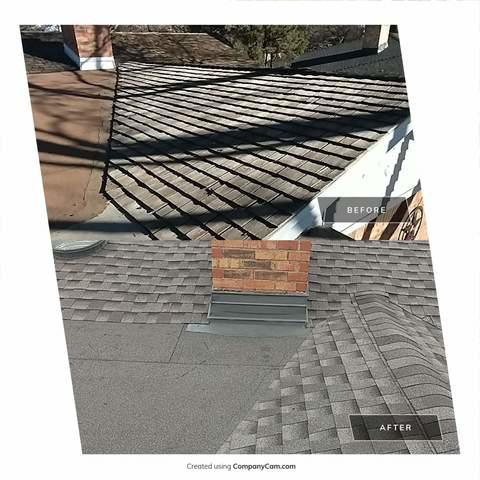 Showing Before & After Roof Replacement