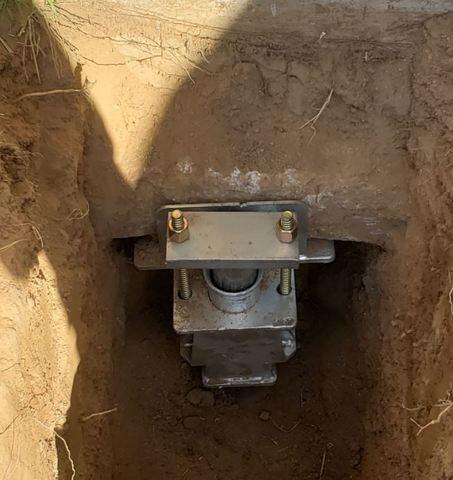 Pier & Bracket Installed