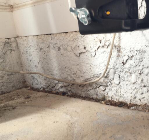 Flaking Paint in Stem Wall at Glendale, Arizona