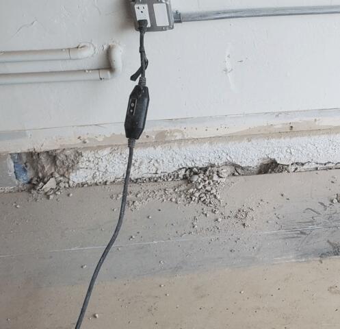 Spalling Concrete in Stem Wall at Glendale, Arizona