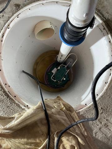 Dirty Sump Pump Before