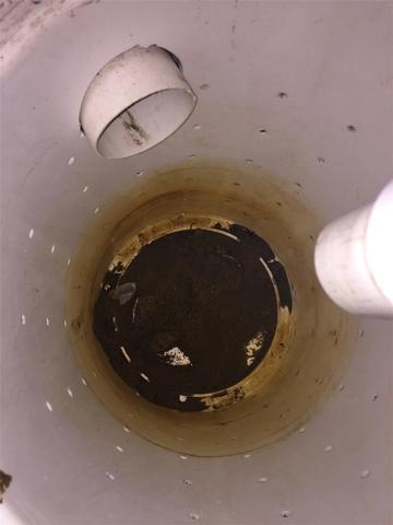 Dirty Sump Pump Before