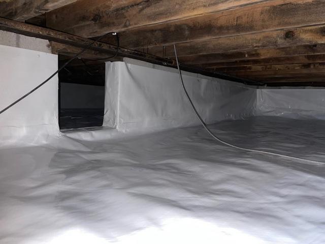 Thick CleanSpace Seals Crawl Space in Greenwood, DE